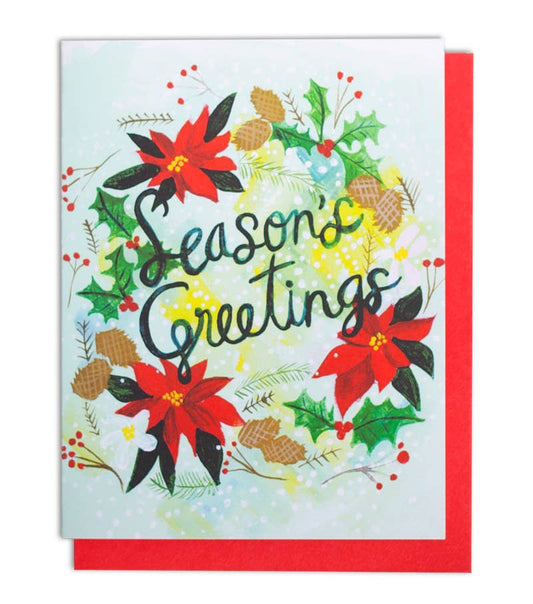 Season's Greetings Holiday Greeting Card