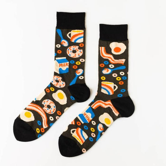 Men's Socks - Breakfast Crew - Foodie Gift