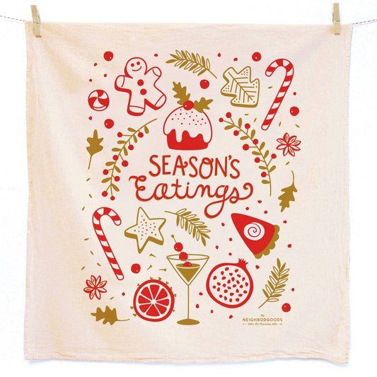 Seasons Eatings Holiday Tea Towel