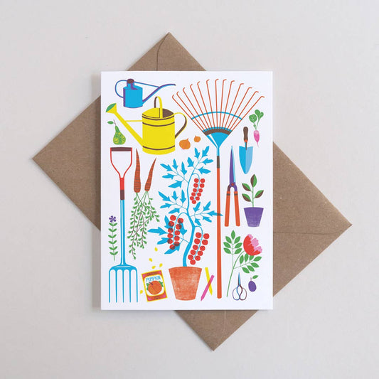 Garden Tools Greeting Card