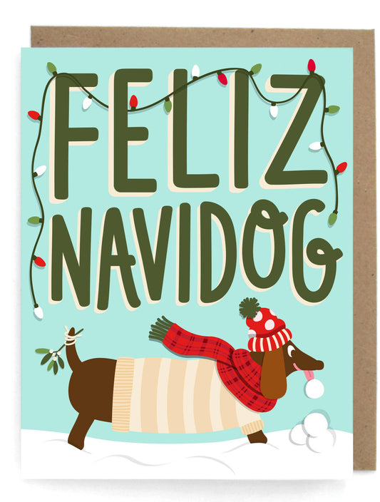 Hot Dog Holiday Card