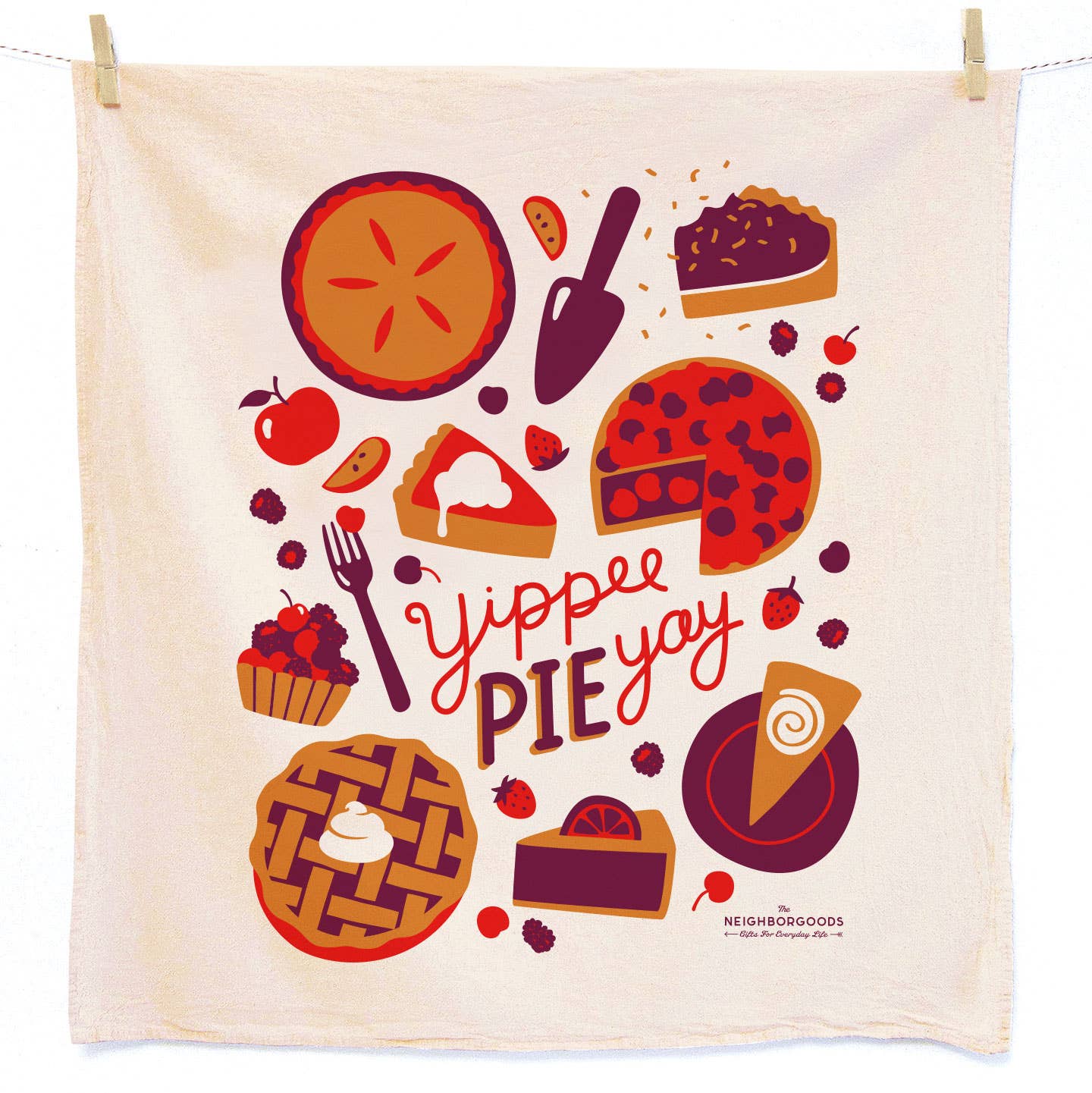 Fall Pie Tea Towel