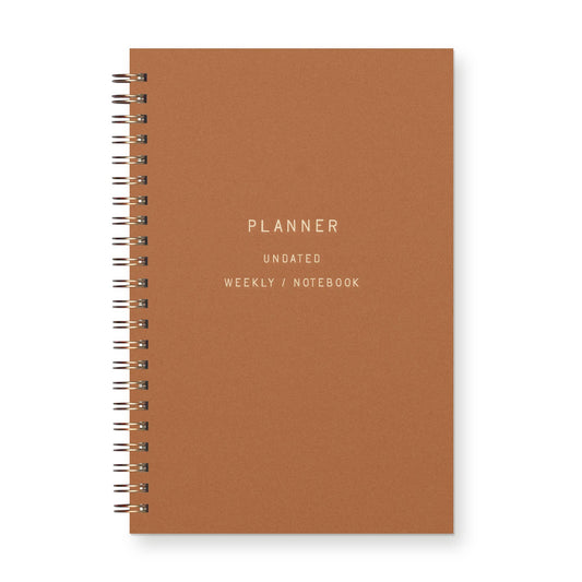 Standard Type Undated Weekly Planner Journal