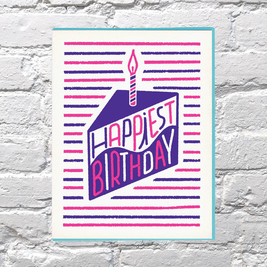 Happiest Birthday Cake Greeting Card