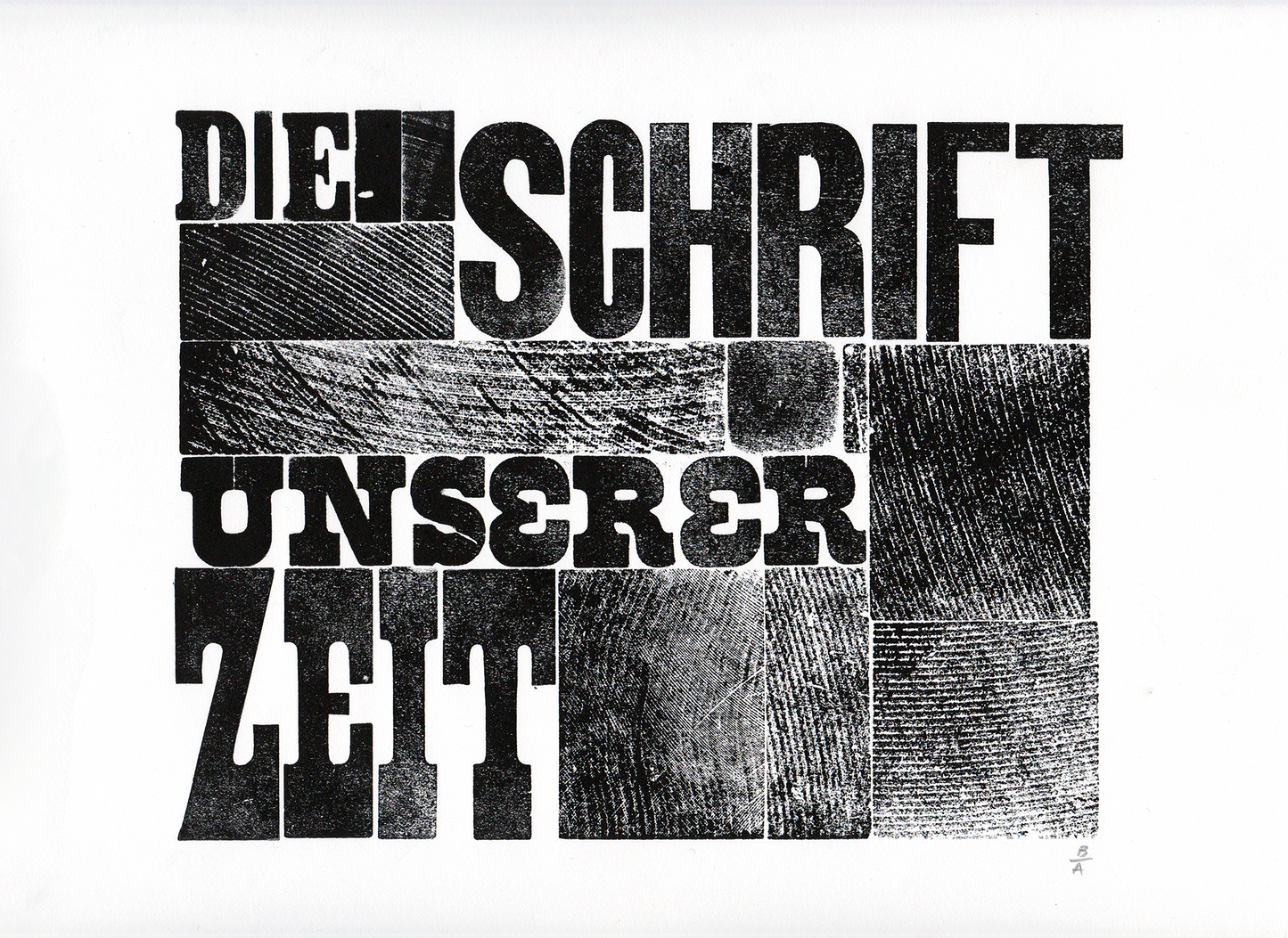 Die Schrift Unserer Zeit Art Print