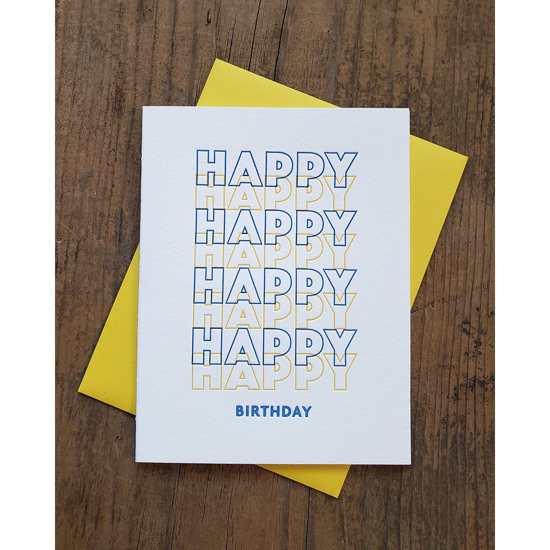Happy Birthday Stack Greeting Card