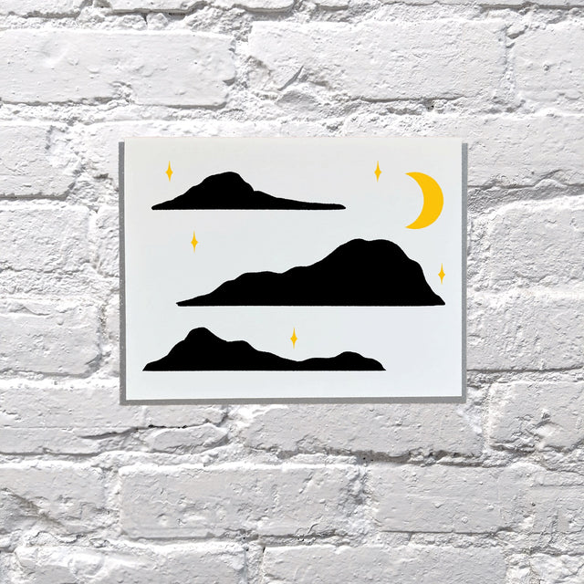 Night Moon Greeting Card