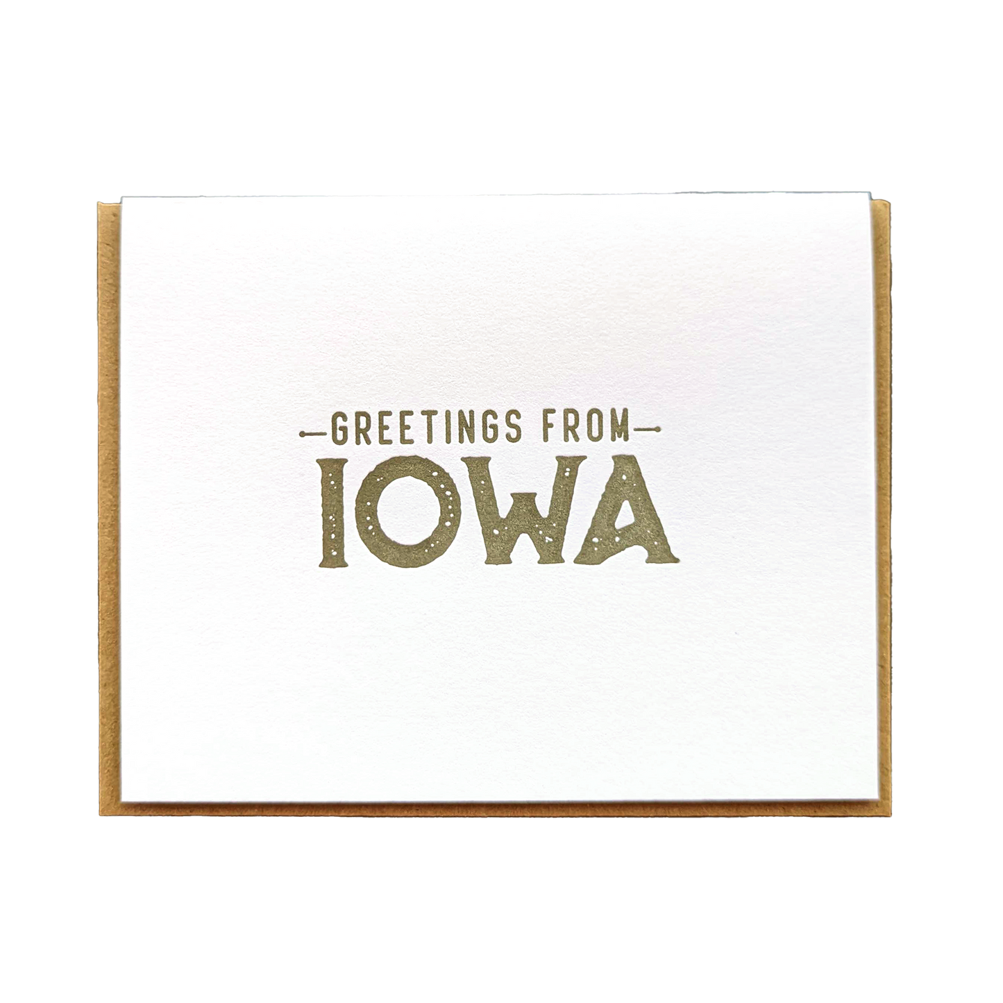Greetings From Iowa Greeting Card