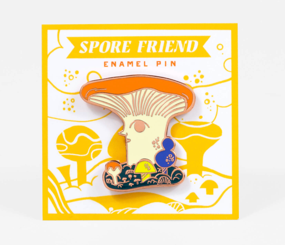 Spore Friend Pin