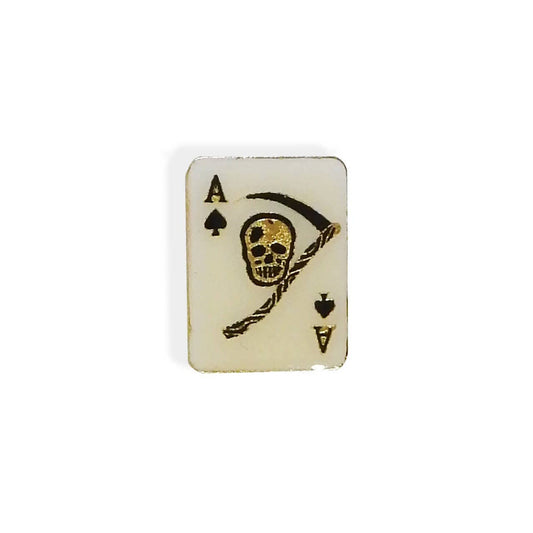 Vintage Ace of Spades Scythe Pin