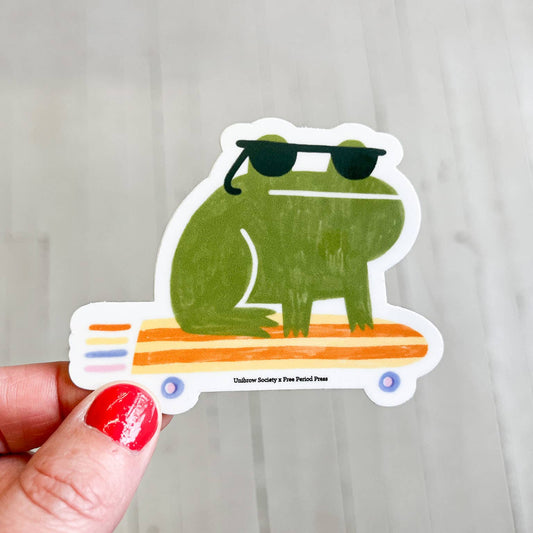 Frog Skateboard Vinyl Decal Sticker