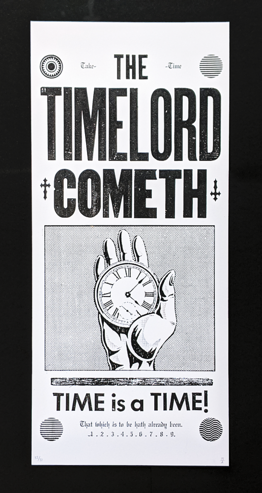 The Timelord Cometh Art Print